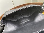 FENDI BAGUETTE BLACK LEATHER 8BR600 SIZE 26 x 4 x 14 CM - 6