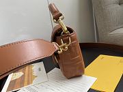 FENDI BAGUETTE BROWN LEATHER 8BR600 SIZE 26 x 4 x 14 CM - 4