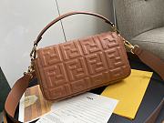 FENDI BAGUETTE BROWN LEATHER 8BR600 SIZE 26 x 4 x 14 CM - 6