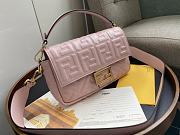 FENDI BAGUETTE PINK LEATHER 8BR600 SIZE 26 x 4 x 14 CM - 6