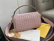 FENDI BAGUETTE PINK LEATHER 8BR600 SIZE 26 x 4 x 14 CM - 3