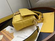 FENDI BAGUETTE YELLOW LEATHER 8BR600 SIZE 26 x 4 x 14 CM - 3