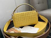 FENDI BAGUETTE YELLOW LEATHER 8BR600 SIZE 26 x 4 x 14 CM - 6