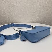 PRADA RE-EDITION 2005 RE-NYLON BAG LIGHT BLUE 1BH204_R064 SIZE 22x12x6 CM - 3