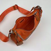 PRADA RE-EDITION 2005 RE-NYLON BAG ORANGE 1BH204_R064 SIZE 22x12x6 CM - 3