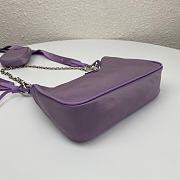 PRADA RE-EDITION 2005 RE-NYLON BAG PURPLE 1BH204_R064 SIZE 22x12x6 CM - 3