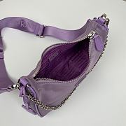 PRADA RE-EDITION 2005 RE-NYLON BAG PURPLE 1BH204_R064 SIZE 22x12x6 CM - 2
