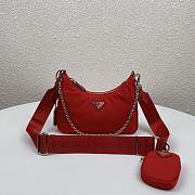 PRADA RE-EDITION 2005 RE-NYLON BAG RED 1BH204_R064 SIZE 22x12x6 CM - 1