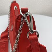 PRADA RE-EDITION 2005 RE-NYLON BAG RED 1BH204_R064 SIZE 22x12x6 CM - 3