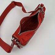 PRADA RE-EDITION 2005 RE-NYLON BAG RED 1BH204_R064 SIZE 22x12x6 CM - 4