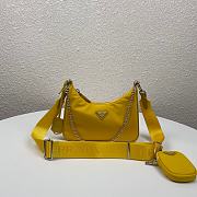 PRADA RE-EDITION 2005 RE-NYLON BAG YELLOW 1BH204_R064 SIZE 22x12x6 CM - 1