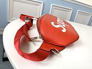 LV SUPREME BUM BAG RED M41810 24CM - 2
