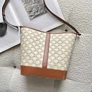 CELINE MEDIUM BUCKET WHITE 191132 SIZE 33 x 27 x 17 CM - 1