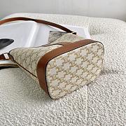 CELINE SMALL BUCKET WHITE 191442 SIZE 20 × 22 × 13 CM - 5