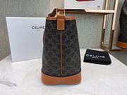 CELINE SMALL BUCKET TAN 191442 SIZE 20 × 22 × 13 CM - 4