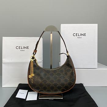 CELINE AVA BAG TAN 193952 SIZE 23 × 14 × 7 CM