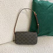 CELINE TRIOMPHE SHOULDER BAG TAN 194142 SIZE 20 × 10 × 4 CM - 4