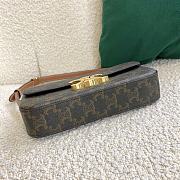 CELINE TRIOMPHE SHOULDER BAG TAN 194142 SIZE 20 × 10 × 4 CM - 5