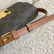 CELINE TRIOMPHE SHOULDER BAG TAN 194142 SIZE 20 × 10 × 4 CM - 3