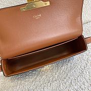 CELINE TRIOMPHE SHOULDER BAG TAN 194142 SIZE 20 × 10 × 4 CM - 2