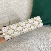 CELINE MINI VERTICAL CABAS WHITE 194372 SIZE 17 × 21 × 4 CM - 6