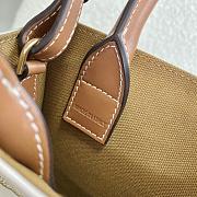 CELINE MINI VERTICAL CABAS WHITE 194372 SIZE 17 × 21 × 4 CM - 3