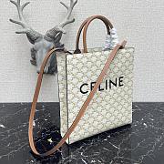 CELINE MINI VERTICAL CABAS TAN 194372 SIZE 17 × 21 × 4 CM - 4