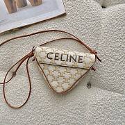 CELINE TRIANGLE BAG WHITE 195902 SIZE 21 × 15 × 4 CM - 1