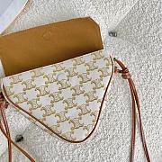 CELINE TRIANGLE BAG WHITE 195902 SIZE 21 × 15 × 4 CM - 2