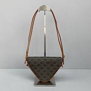CELINE TRIANGLE BAG TAN 195902 SIZE 21 × 15 × 4 CM - 3