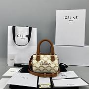 CELINE MINI BOSTON BAG WHITE 196892 SIZE 14 x 11 x 7.5 CM - 1