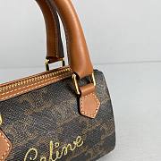 CELINE MINI BOSTON BAG TAN 196892 SIZE 14 x 11 x 7.5 CM - 5