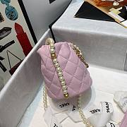 CHANEL MINI DRAWSTRING BAG LIGHT PINK 12CM - 2