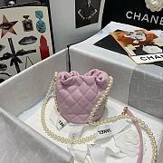 CHANEL MINI DRAWSTRING BAG LIGHT PINK 12CM - 6
