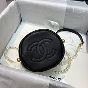 CHANEL MINI DRAWSTRING BAG BLACK 12CM - 5