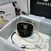 CHANEL MINI DRAWSTRING BAG BLACK 12CM - 6