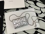 CHANEL CLASSIC BELT BAG SILVER AP1983 SIZE 7 x 10 x 2.5 CM - 6