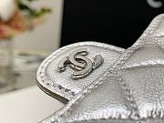 CHANEL CLASSIC BELT BAG SILVER AP1983 SIZE 7 x 10 x 2.5 CM - 5