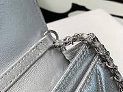 CHANEL CLASSIC BELT BAG SILVER AP1983 SIZE 7 x 10 x 2.5 CM - 2