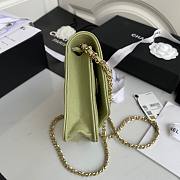 CHANEL 19 WALLET ON CHAIN TEA GREEN AP0957 SIZE 12 x 19 x 3.5 CM - 2