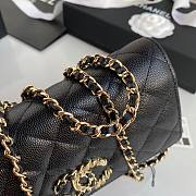 CHANEL 19 WALLET ON CHAIN BLACK AP0957 SIZE 12 x 19 x 3.5 CM - 5