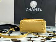 CHANEL MINI FLAP BAG WITH TOP HANDLE YELLOW A93749 SIZE 13 × 19 × 9 CM - 2