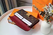 LV PALLAS WALLET BORDEAUX M58414 SIZE 19 x 10 CM - 6