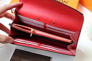 LV PALLAS WALLET RED M58414 SIZE 19 x 10 CM - 2