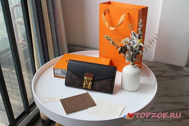 LV PALLAS WALLET BLACK M58414 SIZE 19 x 10 CM - 1