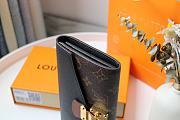 LV PALLAS WALLET BLACK M58414 SIZE 19 x 10 CM - 4