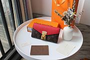 LV PALLAS WALLET RED M58414 SIZE 19 x 10 CM - 1