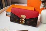 LV PALLAS WALLET RED M58414 SIZE 19 x 10 CM - 6