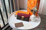 LV PALLAS WALLET BORDEAUX M58414 SIZE 19 x 10 CM - 1