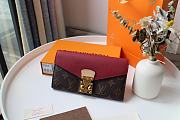LV PALLAS WALLET BORDEAUX M58414 SIZE 19 x 10 CM - 2